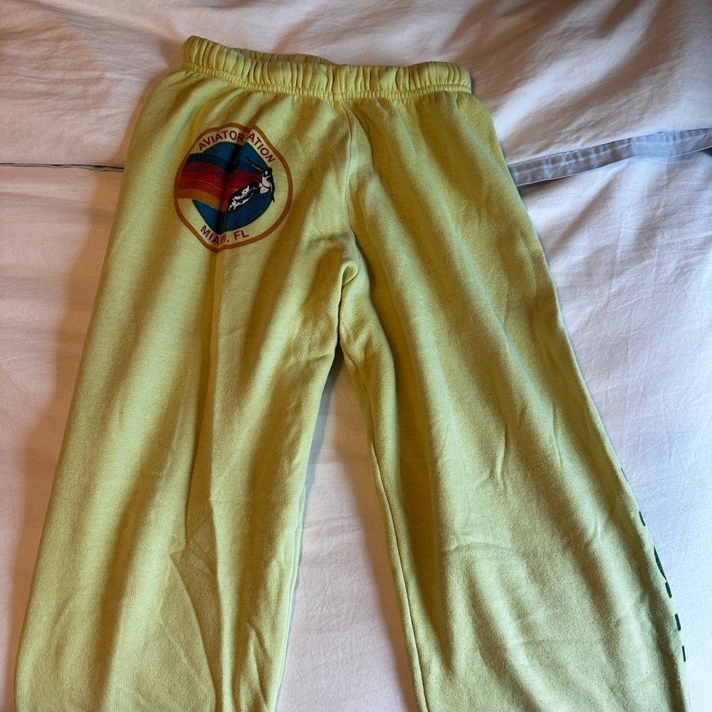 Aviator Nation Light Yellow Sweatpants